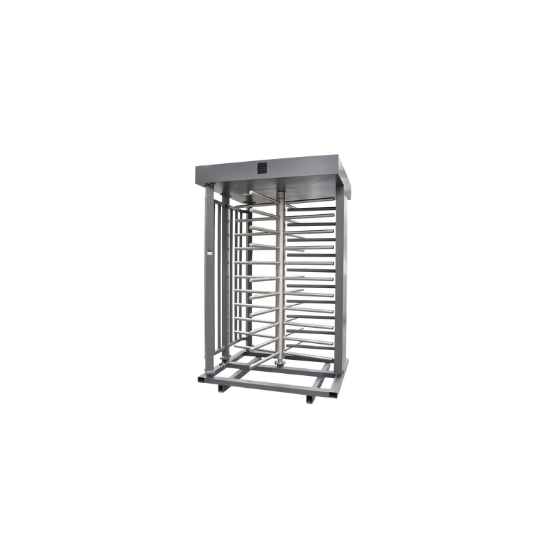 Torniquete Sencillo / Cuerpo Completo / Interior/Exterior / 100% Acero con Pintura Gris / EJE CENTRAL de Acero Inoxidable /Acabado de Lujo / Alto Tráfico