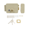 Cerradura Eléctrica / Incluye Llave / Derecha/ Con Botón integrado /Exterior