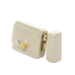Cerradura Eléctrica / Incluye Llave / Derecha/ Con Botón integrado /Exterior