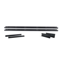 Rack de 2 Postes, Estándar 19", 45 Unidades, Fabricado en Acero, Base "L" para Anclar a Piso.