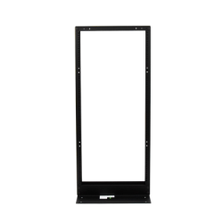 Rack de 2 Postes, Estándar 19", 24 Unidades, Fabricado en Acero, Base "L" para Anclar a Piso.