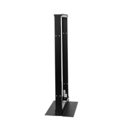 Rack de 2 Postes, Estándar 19", 24 Unidades, Fabricado en Acero, Base "L" para Anclar a Piso.
