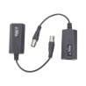 Kit EXTENSOR IP por cable CABLE COAXIAL para distancias de HASTA 200 m / REUTILIZA EL CABLEADO EXISTENTE PARA CONECTAR CÁMARAS IP / No Requiere Energía / Transmisión en Tiempo Real / Protección Contra Sobretensiones Incorporada
