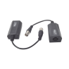 Kit EXTENSOR IP por cable CABLE COAXIAL para distancias de HASTA 200 m / REUTILIZA EL CABLEADO EXISTENTE PARA CONECTAR CÁMARAS IP / No Requiere Energía / Transmisión en Tiempo Real / Protección Contra Sobretensiones Incorporada