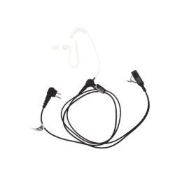 Micrófono - audífono de solapa con tubo acústico transparente para TC-500/ 518/ 600/ 610/ 700 y radios GP300/ PRO2150/ P110/ GP350/ SP-10/ PRO3150/ EP450/ EP350/ MAG ONE / R2 / DEP250 con tubo acústico de PU (material flexible)