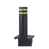Pilona o Bolardo Neumático / 100% Acero, Pintura Negra para Exterior / Alta Velocidad / 275MM Diámetro
