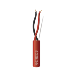 Carrete de Alambre 305 Metros / 2 x 16 AWG / Riser / Color Rojo / Tipo FPLR, CL3R, (UL) FT4 / Para Aplicaciones  en Sistemas de Detección de Incendio y Sistemas de Evacuación.