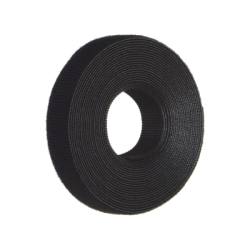 Rollo de Cinta de Contacto, de 15 Pies (4.5m) de Largo, 19.1 mm de Ancho, Color Negro