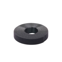 Rollo de Cinta de Contacto, de 15 Pies (4.5m) de Largo, 19.1 mm de Ancho, Color Negro