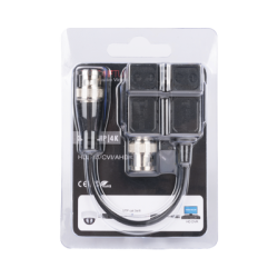 Kit de Transceptores (Baluns) con Terminal PUSH SUPERIOR, Resolución 4K , Cable flexible COAXIAL Blindado / COAXITRON / AUDIO POR COAXITRON / Menu OSD /Conector 100% COBRE / protección TVS, Calidad PREMIUM