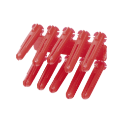 Taquete de 1/4  plástico paquete de 100 piezas para fijar objetos con tornillo en muros y techos de concreto o superficies sólidas, compatible con tornillo TH10X de 10 x 1 1/2"  (1103-03100) 