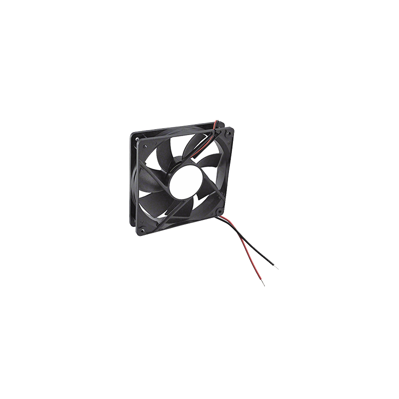 Ventilador Anticondensante Axial Cuadrado, 12Vcc, 120x120x25 mm, 75.0 CFM, 1.9 W, 161 mA, 2200 RPM.
