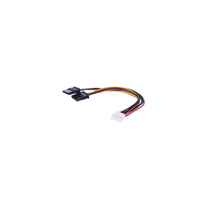Cable Doble de Corriente SATA / Compatible con DVR´s epcom y HIKVISION / 15 cm de Longitud