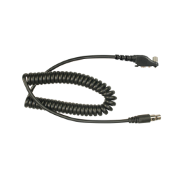 Cable resistente al fuego (UL-914), para auricular HDS-EMB con atenuación de ruido para radios Icom IC-F50/ 60/ 3161/ 4161/ 30GS/ 30GT/ 40GT/ 40GS/ 40G.
