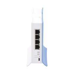 (hAP lite TC) 4 Puertos Fast Ethernet, Wi-Fi 2.4 GHz 802.11 b/g/n y base tipo Torre