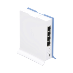(hAP lite TC) 4 Puertos Fast Ethernet, Wi-Fi 2.4 GHz 802.11 b/g/n y base tipo Torre