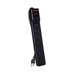 Multicontacto Con Supresor de Picos, Voltaje de Entrada 125 Vca NEMA 5-15P, Con 7 Salidas NEMA 5-15R, 1500 Joules