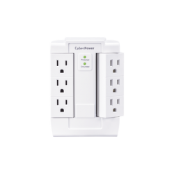 Multicontacto Con Supresor de Picos de Tecnología MOV y Filtro de Ruido EMI/RFI de 6 Tomas NEMA 5-15R de 900 Joules
