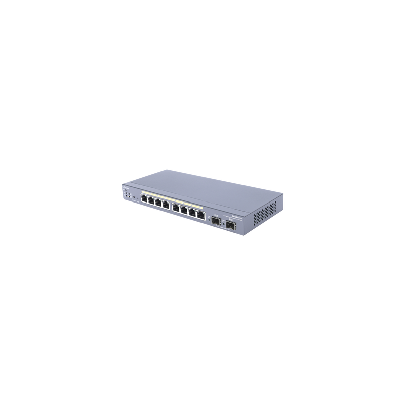 Switch PoE Administrable de 8 puertos Gigabit 802.3 af de 61.6 W y Controlador para 50 Puntos de Acceso Serie Neutron/EnTurbo.