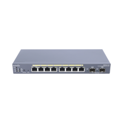 Switch PoE Administrable de 8 puertos Gigabit 802.3 af de 61.6 W y Controlador para 50 Puntos de Acceso Serie Neutron/EnTurbo.