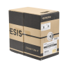 Bobina de Cable de 305 Metros UTP Cat5e / Color Gris / UL, CM, Probado a 350 Mhz / Para Aplicaciones de CCTV, Redes de Datos, IP megapixel, Control RS485