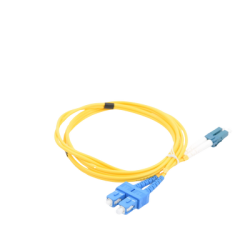 Jumper de Fibra Óptica Monomodo LC/SC Duplex de 1 metro 