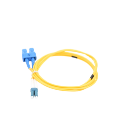 Jumper de Fibra Óptica Monomodo LC/SC Duplex de 1 metro 