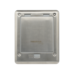 Caja de piso con contacto eléctrico (Duplex), resistente al agua, IP66 (Con tapa cerrada) (11000-53201)