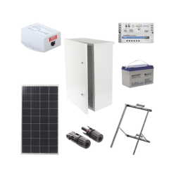 Kit Solar de 14 W con PoE Pasivo 24 Vcc para un radio de Ubiquiti airMAX o Cambium ePMP