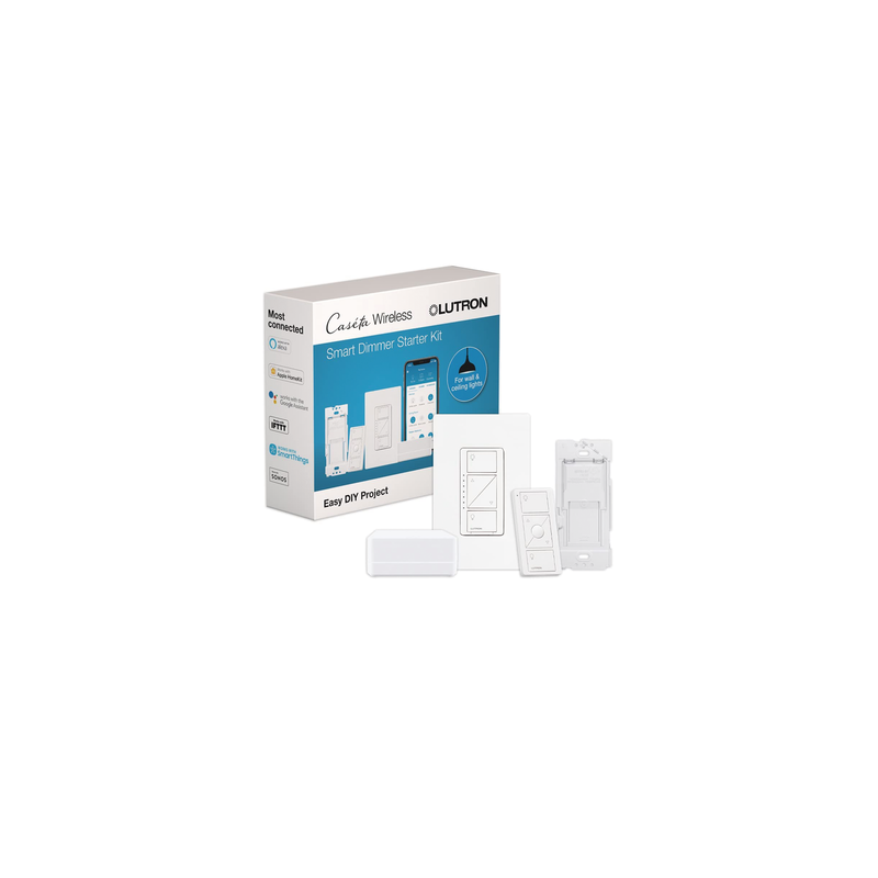 (Caseta Wireless) Kit Hub controlador, atenuador (dimmer), control y tapa.