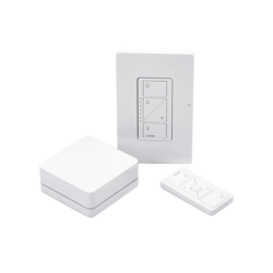 (Caseta Wireless) Kit Hub controlador, atenuador (dimmer), control y tapa.