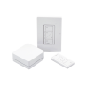 (Caseta Wireless) Kit Hub controlador, atenuador (dimmer), control y tapa.