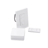 (Caseta Wireless) Kit Hub controlador, atenuador (dimmer), control y tapa.