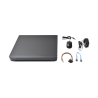 KIT TurboHD 1080p / DVR 8 Canales / 8 Cámaras Bala (exterior 2.8 mm) / Transceptores / Conectores / Fuente de Poder Profesional hasta 15 Vcc para Larga Distancias