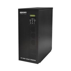 Inversor / Cargador para sistemas tipo isla de 192Vcc/120VCA de 3000W onda sinusoidal pura con controlador MPPT. Administre una fuente fotovoltaica, la red eléctrica y recargue su banco de baterías y su consumo sin problemas.