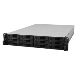 Unidad de Expansión Synology RX1217/RX1217RP | 12 Bahías de Disco | Compatible con SATA 3.5” y 2.5” | Expansión de Volumen en Línea | Fuentes de Alimentación Redundantes (RX1217RP) | Administración con
