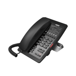 Teléfono IP para Hotelería, profesional con 6 teclas programables para servicio rápido (Hotline), plantilla personalizable con PoE 