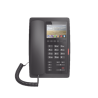 (H5 Color Negro) Teléfono IP Hotelero de gama alta, pantalla LCD de 3.5 pulgadas a color, 6 teclas programables para servicio rápido (Hotline), PoE 