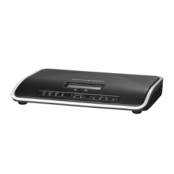 Conmutador IP-PBX de 4 puertos FXO + 2 FXS, 45 llamadas concurrentes, 500 usuarios y doble puerto Gigabit