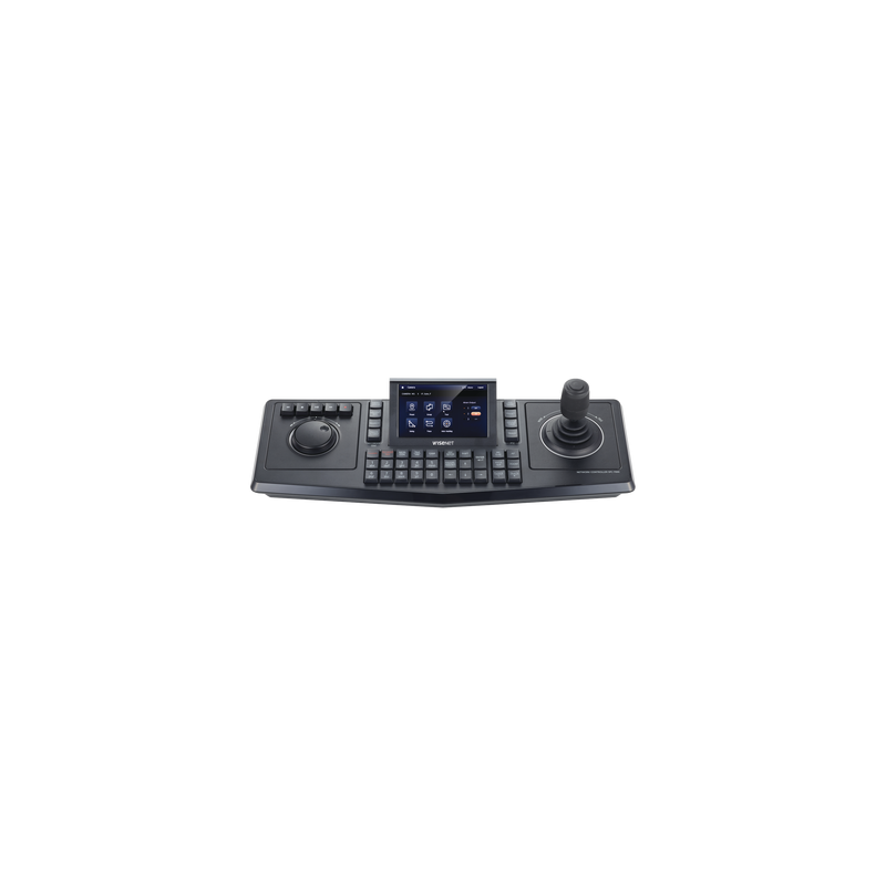 Controlador de domos PTZ y Camaras IP Wisenet, con pantalla LCD touch screen de 5"