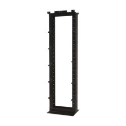 Rack de Dos Postes Estándar de 19", Numerado, Fabricado en Aluminio y 45 Unidades de Rack, Profundidad de 457mm, Color Negro