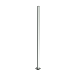 Poste de Acero Galvanizado para Videovigilancia, 1.5 m de altura.