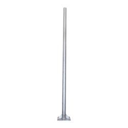 Poste de Acero Galvanizado para Videovigilancia, 3 m de altura.