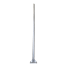 Poste de Acero Galvanizado para Videovigilancia, 3 m de altura.