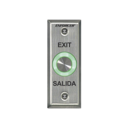 Botón de Salida con Aro Iluminado Color Verde y Rojo / IP65 / Buzzer / Función Toggle (Enclavado) / Temporizador  / Relevador NC/NO/ Uso Exterior e Interior.