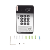 Vídeo Portero IP con 2 líneas SIP, cámara HD, relevador integrado, teclado numérico y lectora de tarjetas RFID para control de acceso, PoE