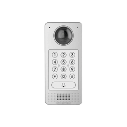 Videoportero IP (SIP) FISHEYE, apertura por código, Antivandálico, llamada y/o tarjeta, teclado retro-iluminación