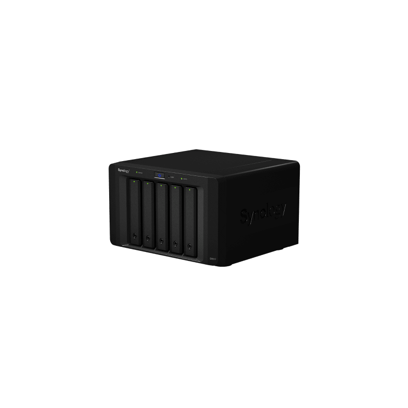 Unidad de Expansión Synology DX517 | 5 Bahías SATA HDD/SSD 3.5" y 2.5" | Puerto eSATA | Diseño Hot-Swap | Compatible con DS1517+ y DS1817+.