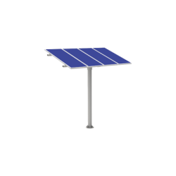 KIT (1X4) Montaje en poste para 4 módulos fotovoltaicos 1470 x 660 x 35mm