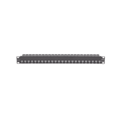 Patch Panel Z-MAX de 24 puertos, Blindado, Precargado con Jacks Categoria 6A, Plano, 1UR